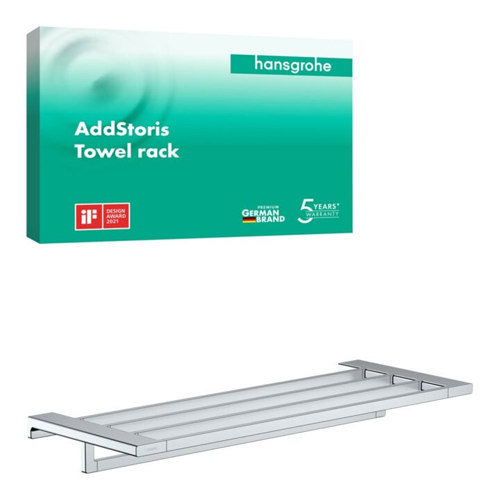 hansgrohe Handtuchablage AddStoris L 648mm, m HTH, Wandmont., Met., chr