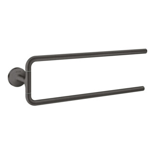 hansgrohe Handtuchhalter Axor Uni. Circular 490mm, 2-ar, schw, Wd, brush. bla vc