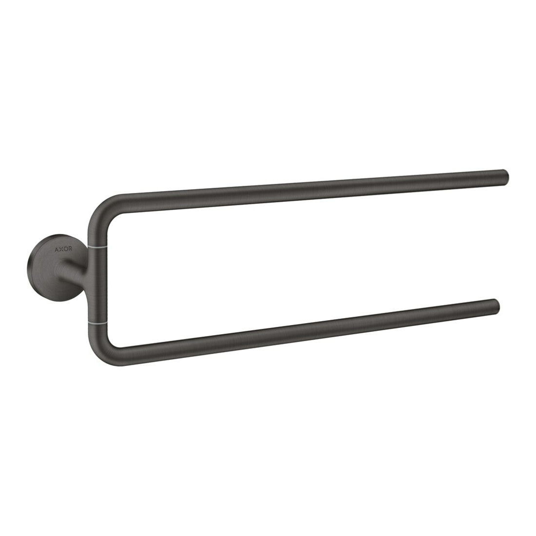 hansgrohe Handtuchhalter Axor Uni. Circular 490mm, 2-ar, schw, Wd, brush. bla vc