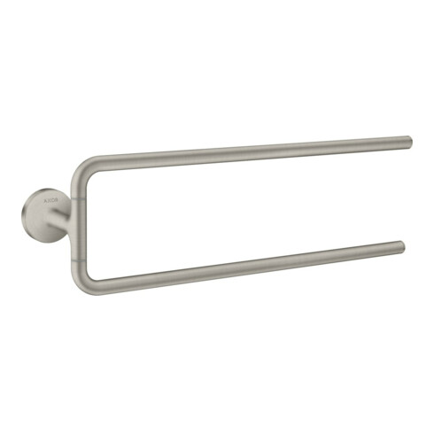 hansgrohe Handtuchhalter Axor Uni. Circular 490mm, 2-ar, schw, Wd, Edelstahl-Optik