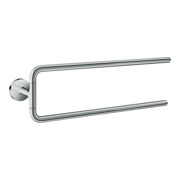 hansgrohe Handtuchhalter Axor Uni. Circular 490mm, 2-ar, schwenkb., Wandmont., chr
