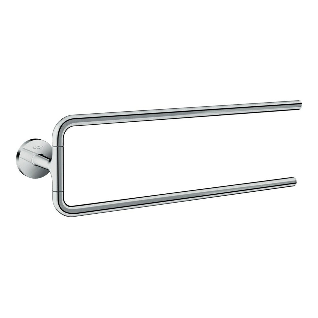 hansgrohe Handtuchhalter Axor Uni. Circular 490mm, 2-ar, schwenkb., Wandmont., chr