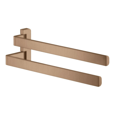 hansgrohe Handtuchhalter Axor universal 409mm, 2-arm, schwenkb., brush. red gold