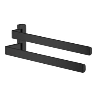 hansgrohe Handtuchhalter Axor universal 409mm, 2-armig, schwenkbar, mattschwarz