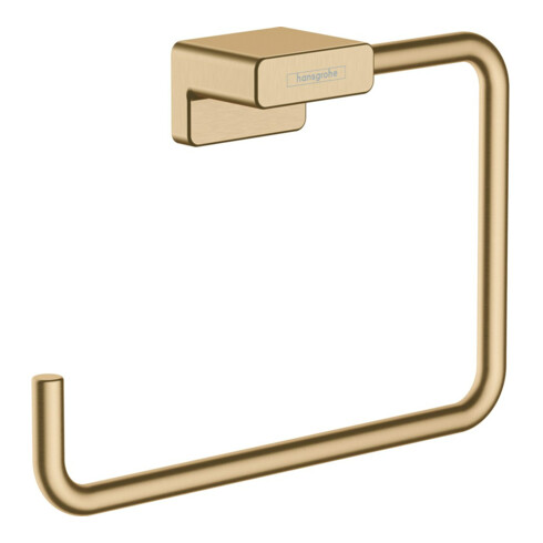 hansgrohe Handtuchring AddStoris schwenkb., Wandmont., Met., brush. bron