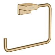 hansgrohe Handtuchring AddStoris schwenkb., Wandmont., Met., brush. bron