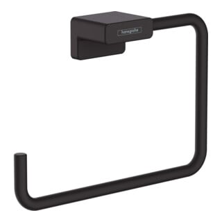 hansgrohe Handtuchring AddStoris schwenkb., Wandmont., Met., mattschwarz