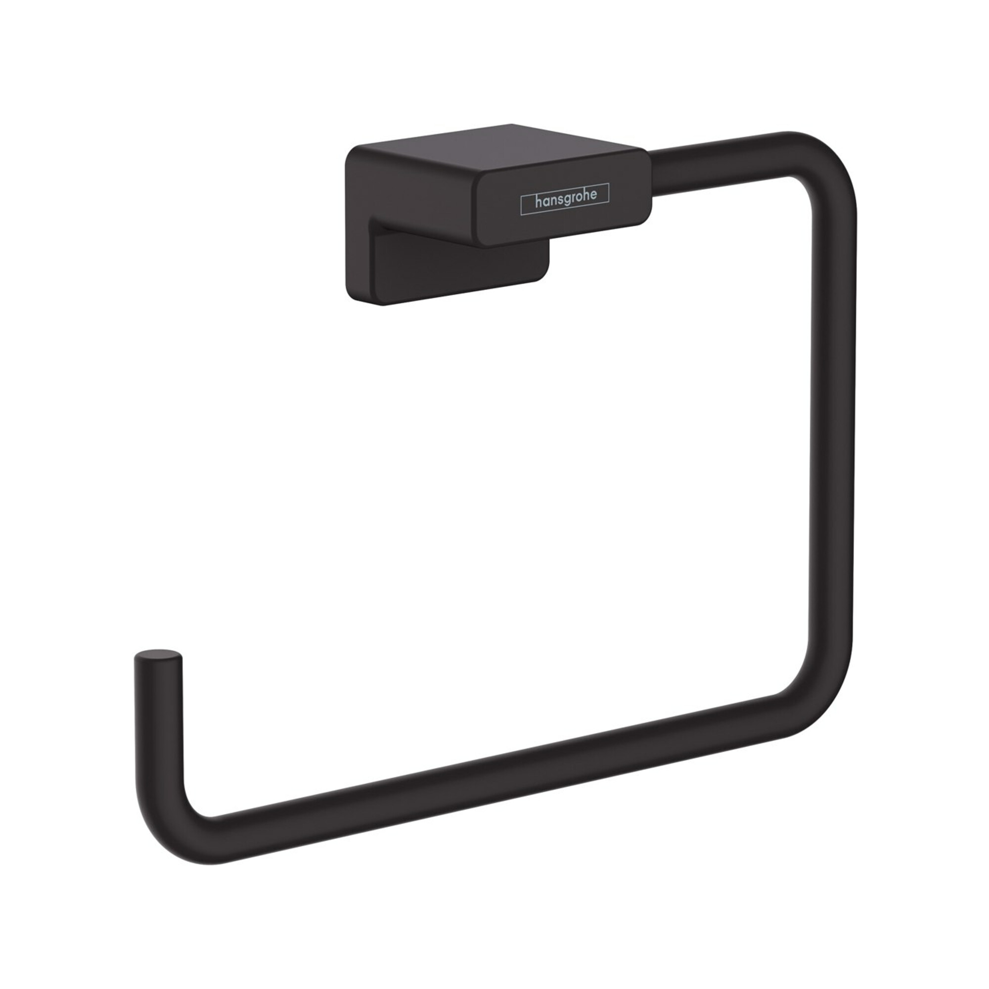 hansgrohe Handtuchring AddStoris schwenkb., Wandmont., Met., mattschwarz
