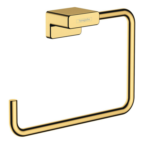 hansgrohe Handtuchring AddStoris schwenkb., Wandmont., Met., pol. gol opt