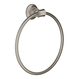 hansgrohe Handtuchring Axor Montreux schw, Met., Wandmont., Edelstahl-Optik