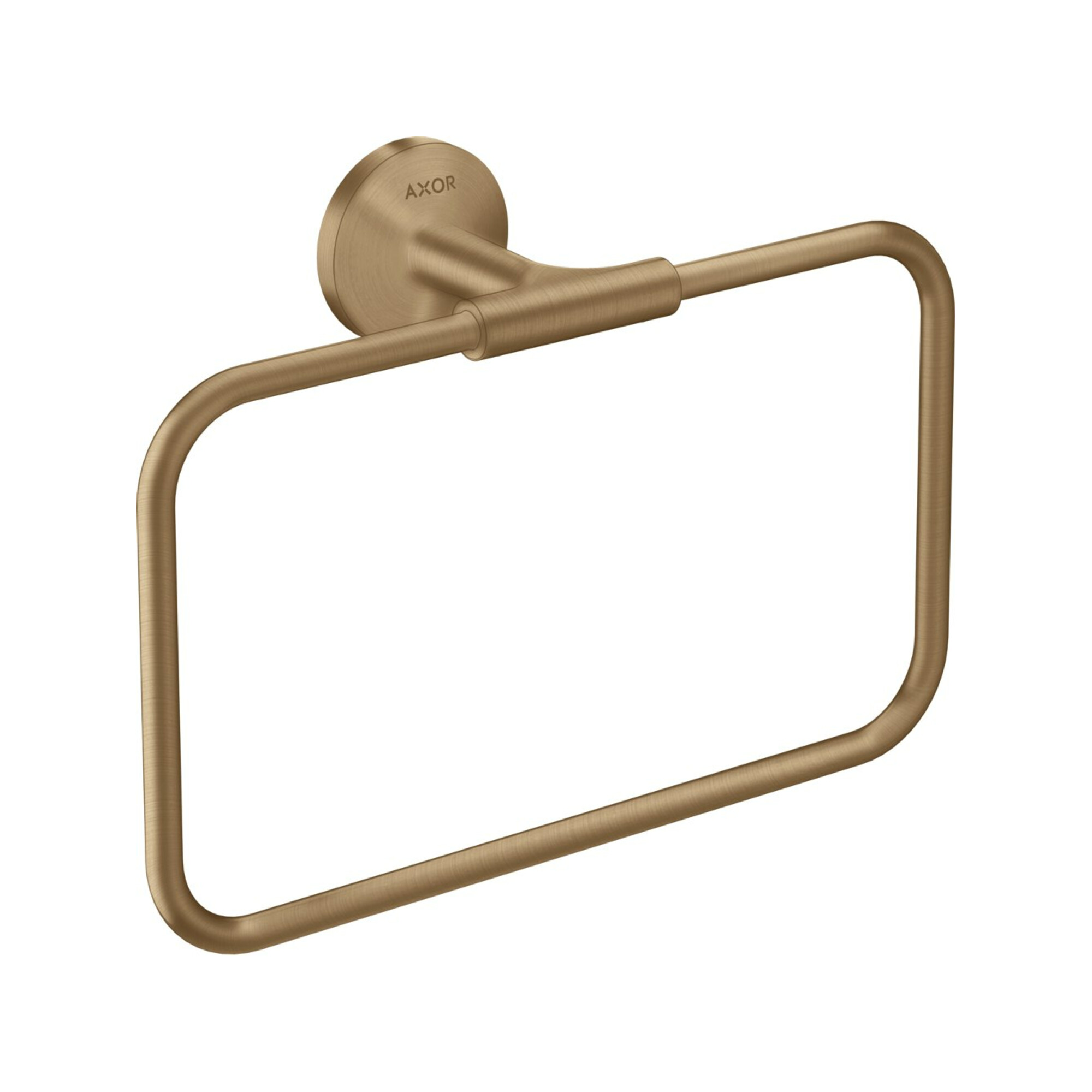 hansgrohe Handtuchring Axor Uni. Circular 250x216mm, schw, Wandmont., brush. bron