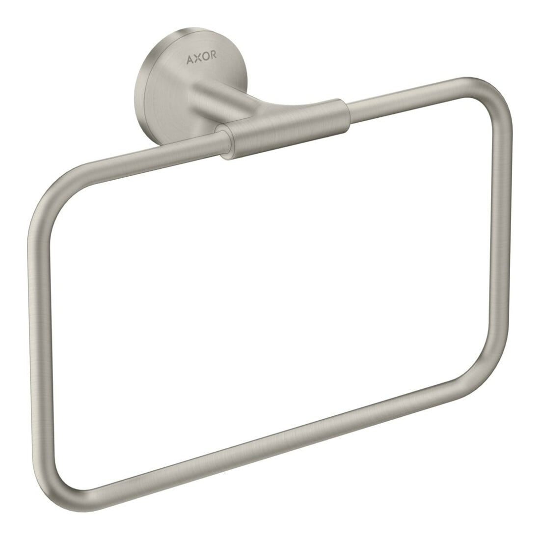hansgrohe Handtuchring Axor Uni. Circular 250x216mm, schw, Wd, Edelstahl-Optik