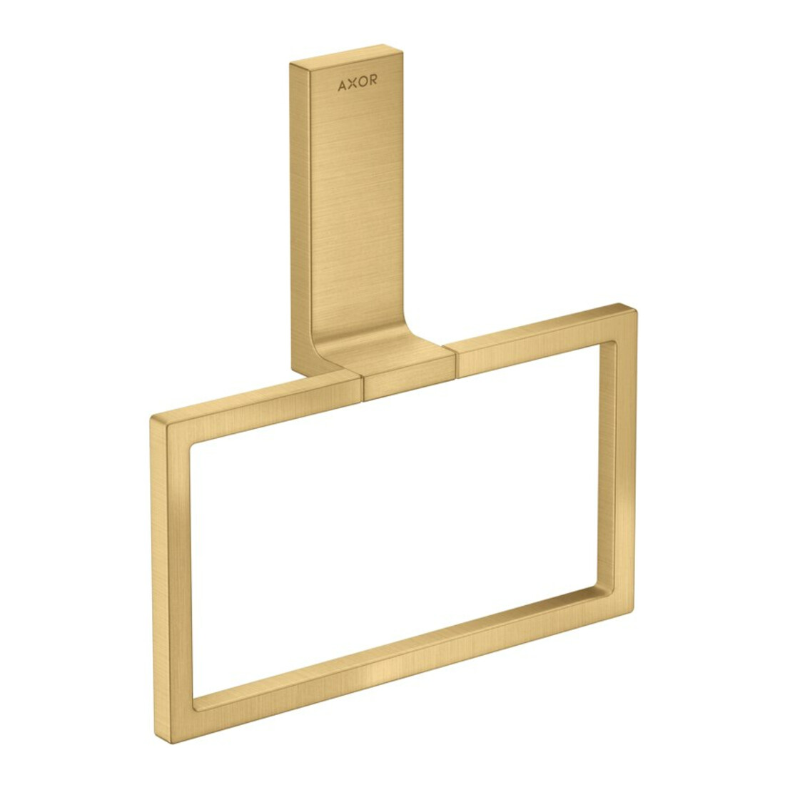 hansgrohe Handtuchring Axor Uni Rectangular eckig, schwenkbar, brushed gold optic