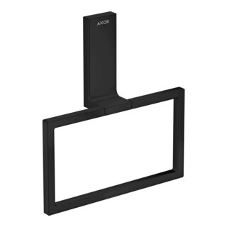 hansgrohe Handtuchring Axor Uni Rectangular eckig, schwenkbar, mattschwarz