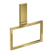 hansgrohe Handtuchring Axor Uni Rectangular eckig, schwenkbar, polished gold optic