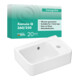 hansgrohe Handwaschbecken Xanuia Q 360x250mm mit Hahnloch und Überlauf weiß-3