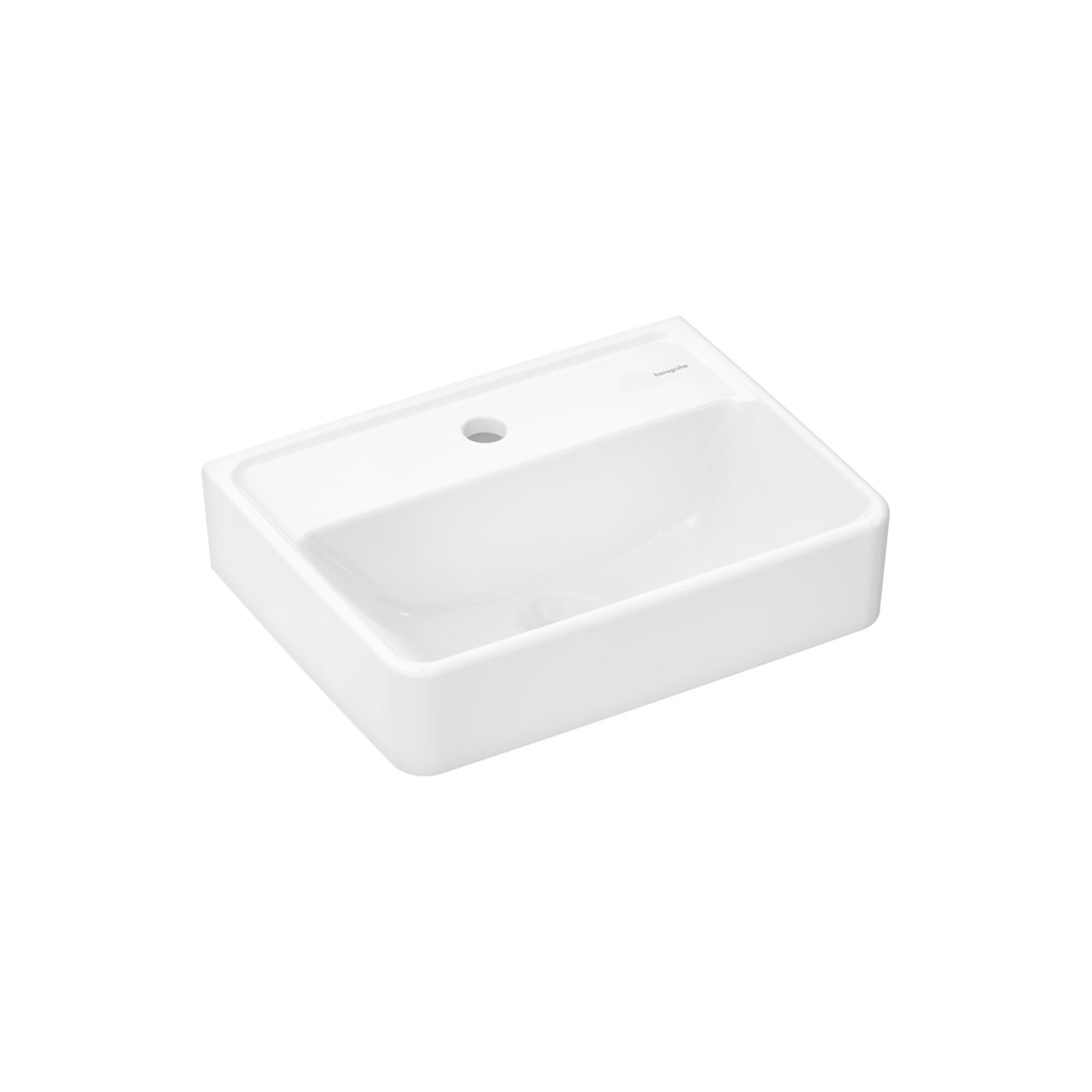 hansgrohe Handwaschbecken Xanuia Q 450x340mm, m Hahnl., ohne Überlauf, weiß