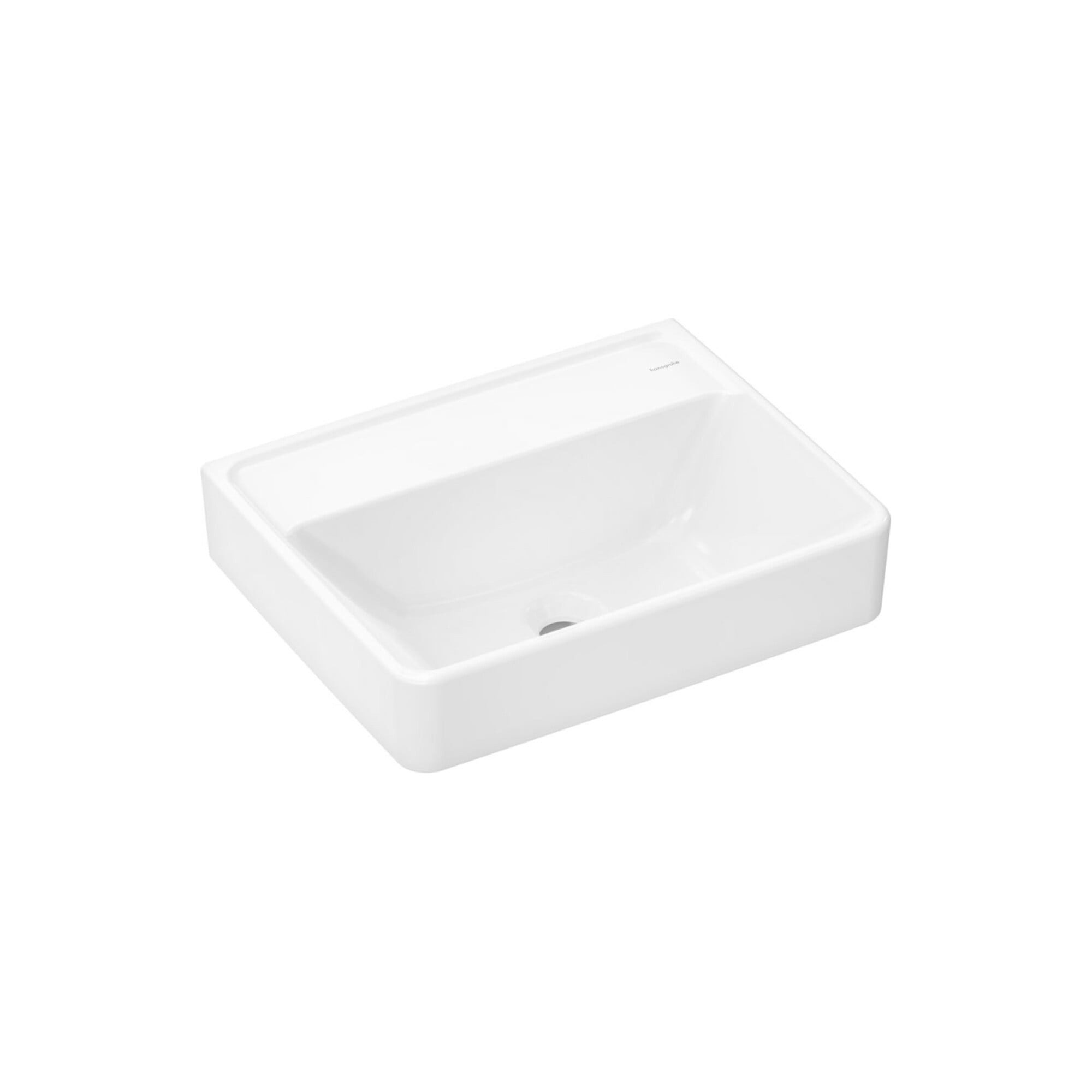 hansgrohe Handwaschbecken Xanuia Q 500x390mm, ohne Hahnloch/Überlauf, weiß