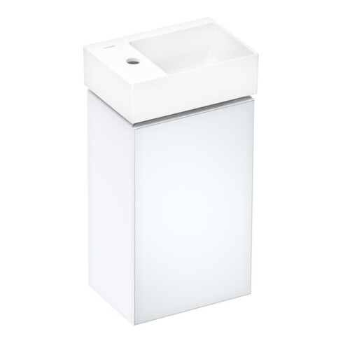 hansgrohe Handwaschbecken Xevolos E 360x250mm, HL li, o. ÜL, SmartClean, we