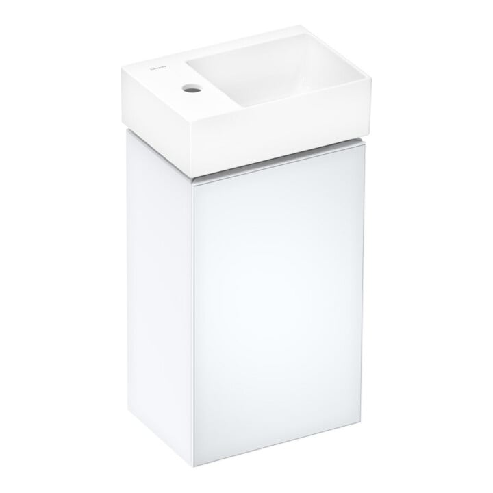 hansgrohe Handwaschbecken Xevolos E 360x250mm, HL li, o. ÜL, SmartClean, we