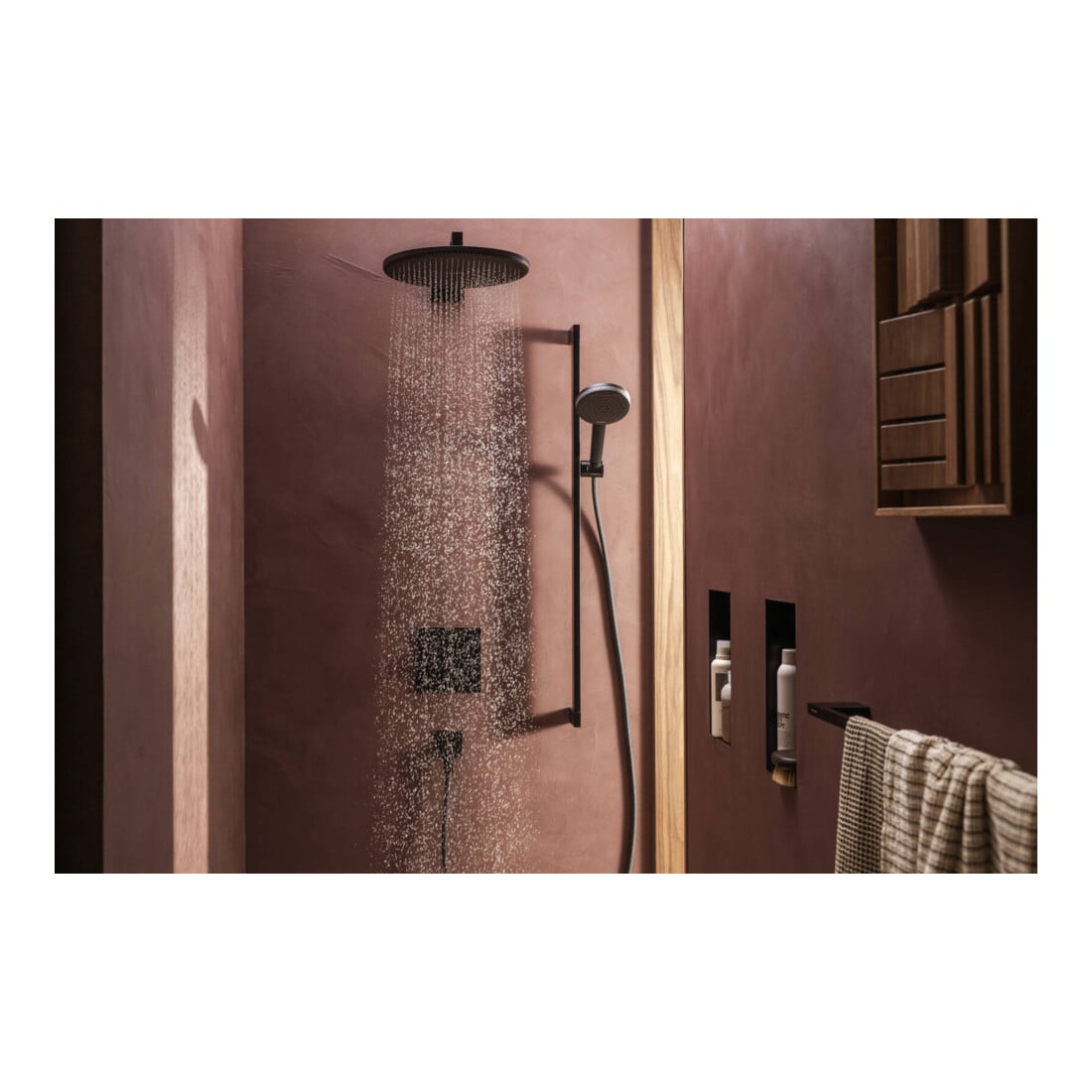 hansgrohe HB Raindance Al. Sel. S EcoSm. 125mm Brausekopf, 3jet, schwarz matt