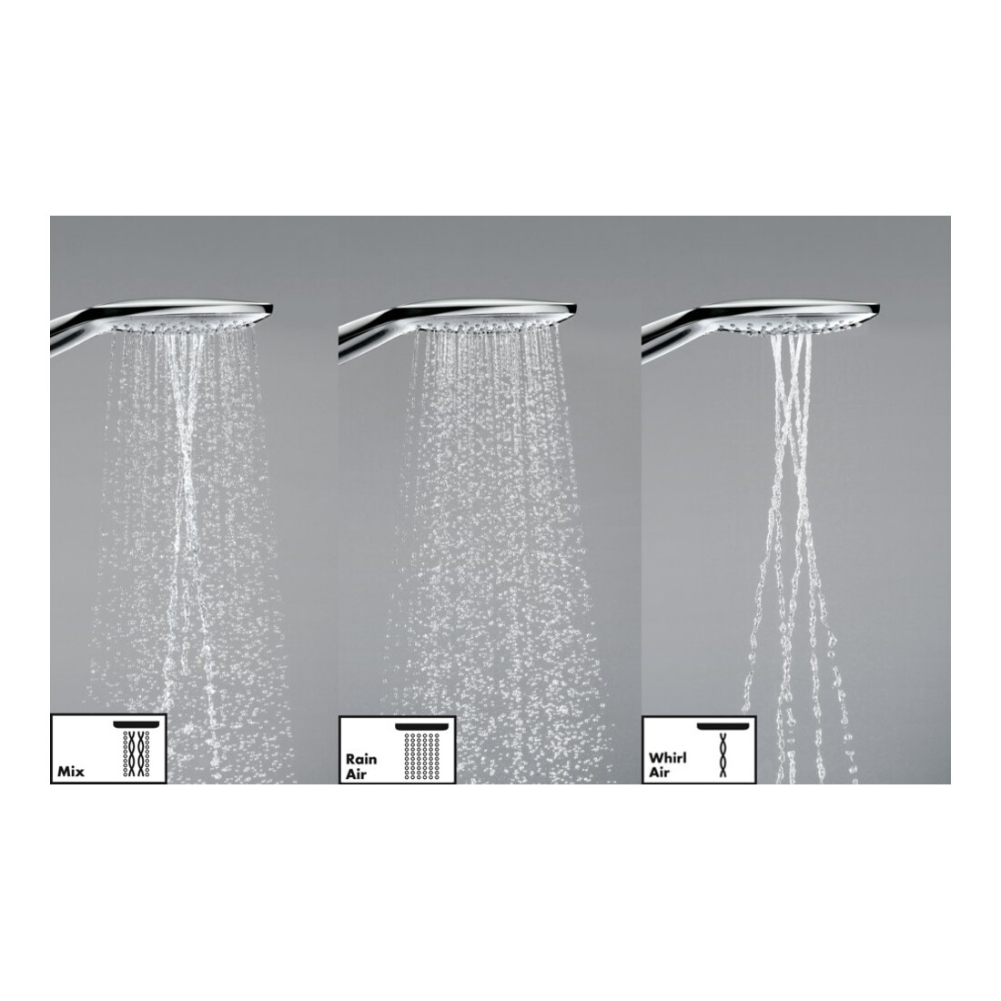 hansgrohe HB Raindance Sel. S 150 EcoSm. Kopf d= 150mm, 3jet, 8,8 l/min, chrom