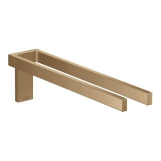 hansgrohe HTH Axor Uni. Rectangulaire 380 mm, 2 bras, fixe, bronze brossé
