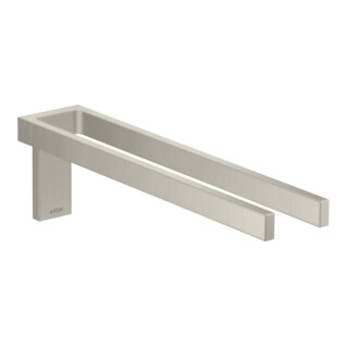 hansgrohe HTH Axor Uni. Rectangular 380mm, 2-ar, feststehd., Edelstahl-Optik