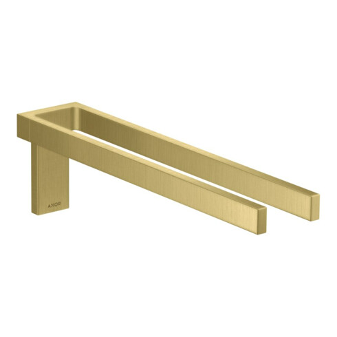 hansgrohe HTH Axor Uni. Rectangular 380mm, 2-armig, feststehd., brush. brass