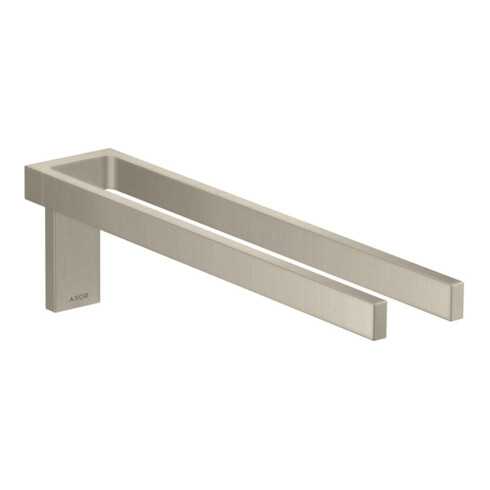 hansgrohe HTH Axor Uni. Rectangular 380mm, 2-armig, feststehd., brush. ni.
