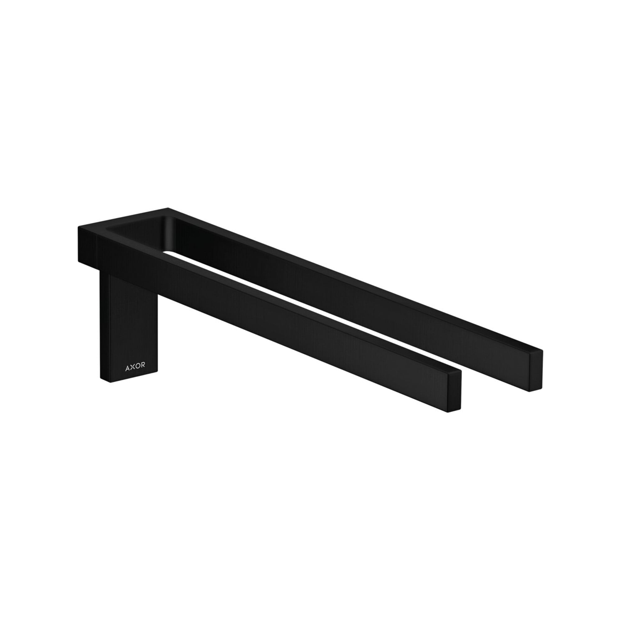 hansgrohe HTH Axor Uni. Rectangular 380mm, 2-armig, feststehend, mattschwarz