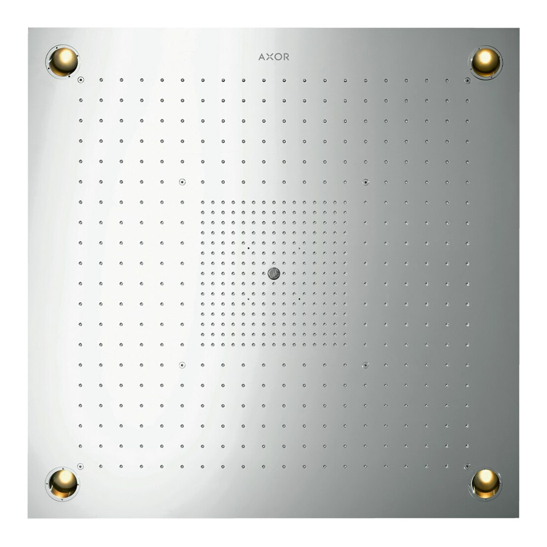 hansgrohe KB Axor ShowerHeaven 970/970 970x970mm, m Beleucht., Edelstahl-Optik