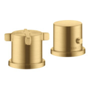 hansgrohe Kit complet Axor Citterio E mitigeur 2 trous, avec thermostat, brossé or optique