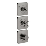 hansgrohe Kit complet Axor Citterio E mitigeur thermostatique encastré 380/120, avec rosace, poli bleu vc