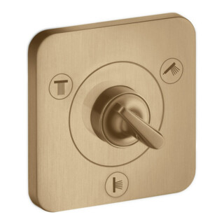 hansgrohe Kit complet Axor Citterio E UP-Ab- + Um-V 120x120mm, bronze brossé