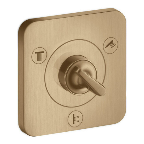 hansgrohe Kit complet Axor Citterio E UP-Ab- + Um-V 120x120mm, bronze brossé