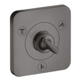 hansgrohe Kit complet Axor Citterio E UP-Ab- + Um-V 120x120mm, brossé bleu vc