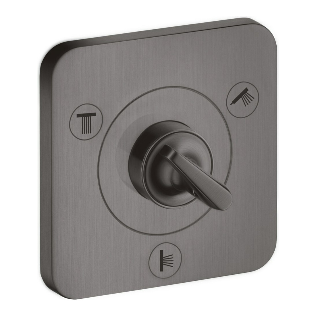 hansgrohe Kit complet Axor Citterio E UP-Ab- + Um-V 120x120mm, brossé bleu vc