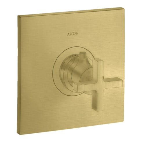 hansgrohe Kit complet Axor Citterio HF UP-THM, avec poignée croix, laiton brossé