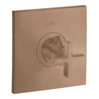 hansgrohe Kit complet Axor Citterio HF UP-THM, avec poignée croix, or rouge brossé