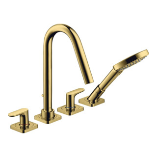 hansgrohe Kit complet Axor Citterio M 4 trous, A 190mm, chrome, sans trou de trop-plein