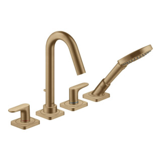 hansgrohe Kit complet Axor Citterio M Mitigeur lavabo 4 trous bord, A 135 mm, brossé bronze