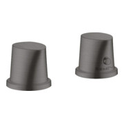 hansgrohe Kit complet Axor Starck Organic, 2 sorties, mitigeur thermostatique, brossé bleu vc