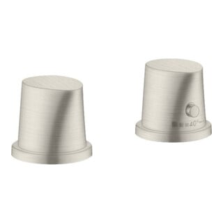 hansgrohe Kit complet Axor Starck Organic 2T-W-Ran-bras, avec thermostat, aspect acier inoxydable