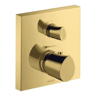 hansgrohe Kit complet Axor Starck Organic encastré UP-THM, avec mitigeur et inverseur, finition or poli optique