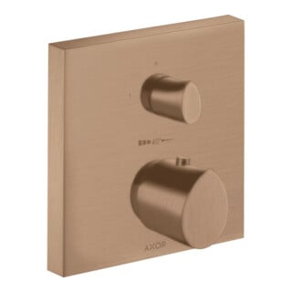 hansgrohe Kit complet Axor Starck Organic encastré UP-THM, avec robinet d'arrêt, rouge or brossé