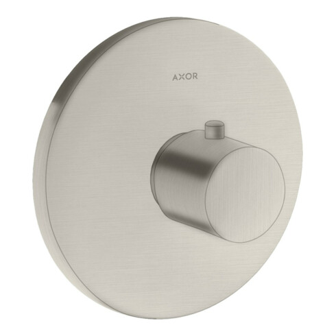 hansgrohe Kit complet Axor Uno Highflow thermostat encastré, aspect acier inoxydable