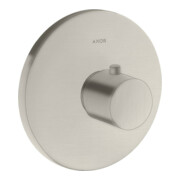 hansgrohe Kit complet Axor Uno Highflow thermostat encastré, aspect acier inoxydable