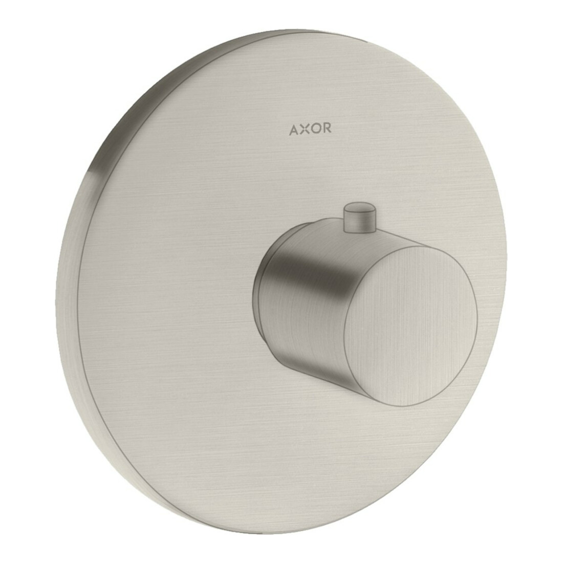 hansgrohe Kit complet Axor Uno Highflow thermostat encastré, aspect acier inoxydable