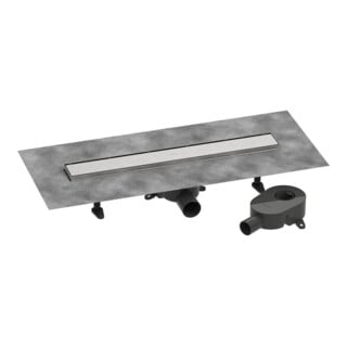 hansgrohe Kit complet DR RainDrain Go 600 pose arrière pour carrelage, installation plate BST